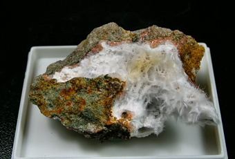 Mordenite on Heulandite - Ugas Quarry, Monastir, Cagliari Province, Sardinia, Italy