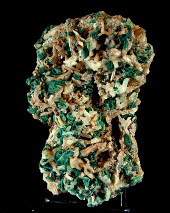 Cerussite and Malachite - Broken Hill, Yancowinna Co., New South Wales, Australia