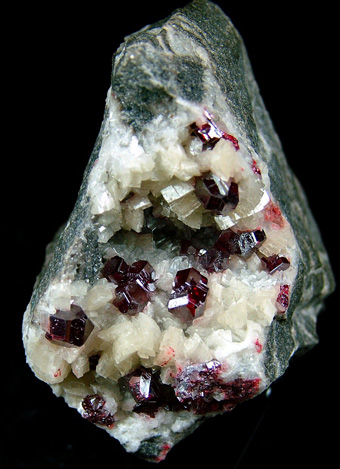 Cinnabar on Dolomite - Tongren Mine, Tongren Co., Tongren Prefecture, Guizhou Province, China