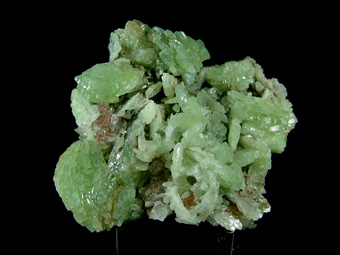 Prehnite on Quartz - Imilchil, Er Rachidia Province (Errachidia Province), Mekn�s-Tafilalet Region, Morocco