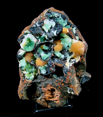 Anapaite with Baryte - Kerch peninsula (Kertch peninsula), Crimea peninsula, Crimea Oblast', Ukraine