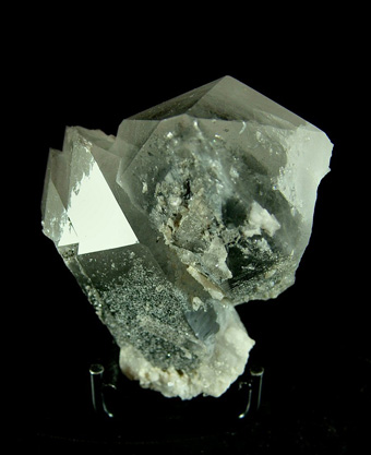 Graphite in Quartz - St. Gotthard Tunnel, Switzerland