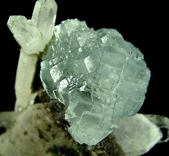 Fluorite, Quartz - Yaogangxian Mine, Yaogangxian W-Sn ore field, Yizhang Co., Chenzhou Prefecture, Hunan Province, China