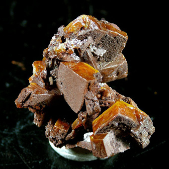 Wulfenite - Los Lamentos Mts (Sierra de Los Lamentos), Mun. de Ahumada, Chihuahua, Mexico