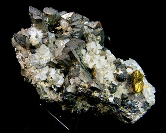 Arsenopyrite with Chalcopyrite and Topaz - Panasqueira, Covilh�, Castelo Branco District, Portugal