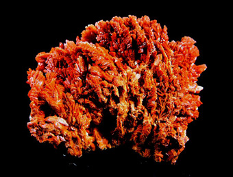 Baryte with Realgar's inclusions - Herja Mine, Chiuzbaia (Kisb�nya), Baia Mare (Nagyb�nya), Maramureș Co., Romania
