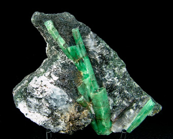 Beryl var. Emerald - Dayakou emerald mine, Malipo Co., Wenshan Autonomous Prefecture, Yunnan Province, China