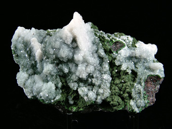 Smithsonite on Duftite - Tsumeb, Otjikoto Region (Oshikoto), Namibia