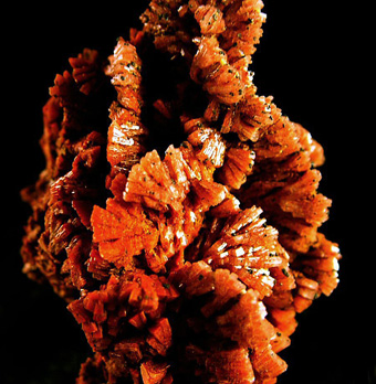 Baryte with Realgar's inclusions - Herja Mine, Chiuzbaia (Kisb�nya), Baia Mare (Nagyb�nya), Maramureș Co., Romania