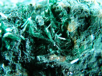 Botallackite - Botallack Mine, Botallack, St Just, Cornwall, England, UK