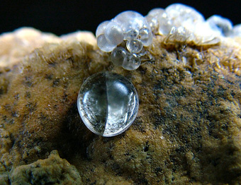 Melanophlogite on Magnesite - Fortullino, Rosignano Marittimo, Livorno Province, Tuscany, Italy