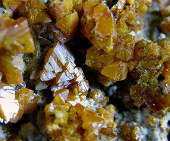 Wulfenite - Helena Mine, Črna na Koro�kem, Carinthia Region, Slovenia