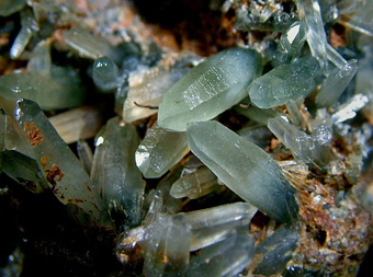 Prase Quartz on Hedenbergite - Porticciolo, Rio Marina, Elba Island, Livorno Province, Tuscany, Italy