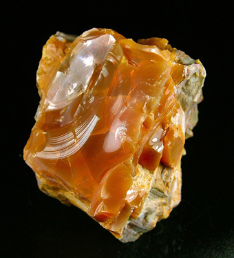 Opal var. Fire Opal - Opal Butte, Morrow Co., Oregon, USA