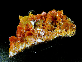 Wulfenite - Chah Milleh (Chah-Mileh; Tchah-Mille), Anarak District, Nain County (Nayin County), Esfahan Province (Isfahan Province; Aspadana Province), Iran