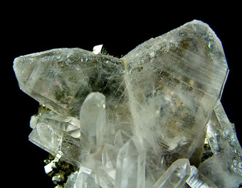 Japan Twinned Quartz with Pyrite - Shangbao Mine, Leiyang Co., Hengyang, Hunan, China