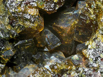 Pharmacosiderite - Wheal Gorland, Gwennap, Camborne - Redruth - St Day District, Cornwall, England, UK