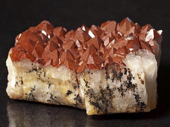Quartz, var. Red Quartz - Aouli mine, Midelt, Morocco