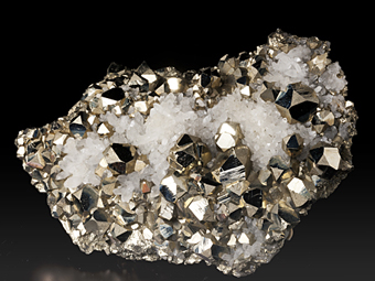 Pyrite, Quartz - Huanzala Mine, Huallanca, Huallanca District, Bolognesi Province, �ncash, Peru
