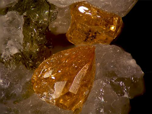 Humite & Biotite - San Vito Quarry, Mount Vesuvius, Campania, Italy