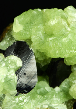Babingtonite and Prehnite - Lane Quarry, W. Spriengfield, Massachussets, USA