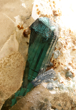 Tourmaline Indicolite - Barra de Salinas, Coronel Murta, Jequitinhonha Valley, Minas Gerais, Brazil
