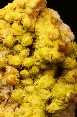 Pyromorphite and Mimetite - Dry Gill Mine, Caldbeck Fells, Cumbria, England, UK