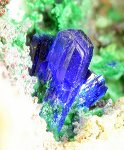 Linarite - Tiny Arenas Mine, Fluminimaggiore, Carbonia Iglesias, Sardegna, Italy
