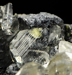 Sulphur and Anglesite - Monteponi mine, Iglesias, Sardinia, Italy