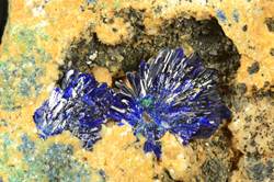 Azurite - Funtanamare, Gonnesa, Carbonia - Iglesias, Sardegna, Italy