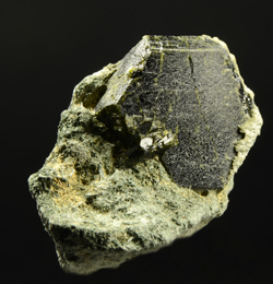 Fassaite - Traversella, Chiusella valley, Ivrea, Province of Torino, Piedmonte, Italy