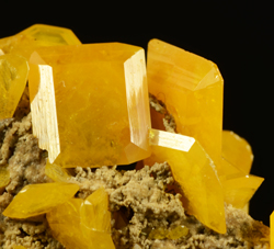 Wulfenite - Touissit-Bou Beker mining district, Jerada Province, Oriental Region, Morocco