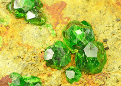 Demantoid - Belqeys Mountain (Kuh-e-Belgheys), Takab County, West Azerbaijan Province, Iran