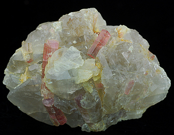 Rubellite (var. of tourmaline) - Himalaya mine - Gem Hill - Mesa Grande distr. - San Diego Co. - California - USA
