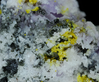 Pertlikite, coquimbite and tamarugite - Grotta dell'Allume - Vulcano Island - Lipari - Eolie Islands - Messina prov. - Sicily - Italy