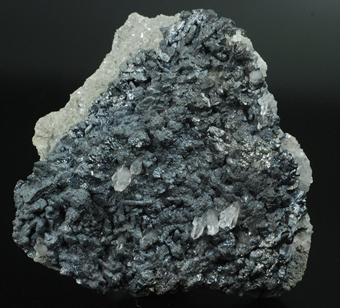 Djurleite, chalcocite and quartz - Dzhezkazgan mine - Dzhezkazgan - Karagandy prov. - Kazakhstan