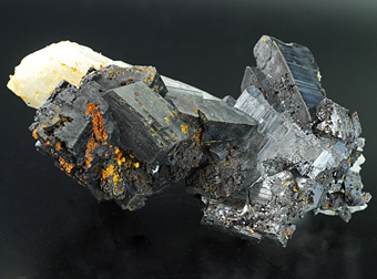 Ferberite and quartz - Julcani mine - Julcani distr. - Angaraes prov. - Huancavelica deptm. - Peru