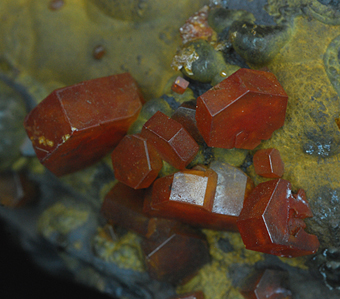 Vanadinite - Mibladen mine - Mibladene - Upper Moulouya lead distr. - Midelt - Kh�nifra prov. - Mekn�s-Tafilalet reg. - Morocco