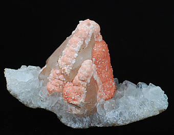 Fluorite over calcite - Mahodari - Nasik distr. - Maharastra - India