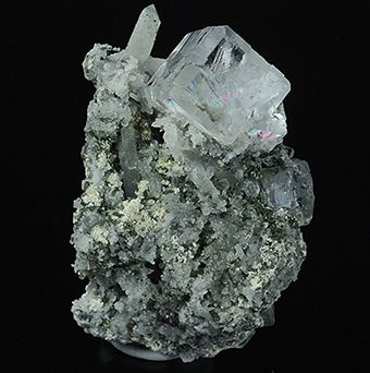 Fluorite and  prase quartz  - Sovietskii mines - Dal'negorsk -Primorskiy Kray - Far-Eastern Region - Russia�
