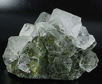 Fluorite and  prase quartz  - Sovietskii mines - Dal'negorsk -Primorskiy Kray - Far-Eastern Region - Russia�