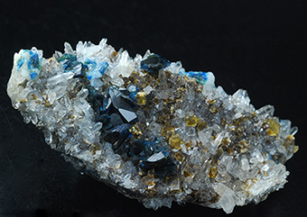 Lazulite, siderite and quartz - Rapid Creek - Dawson Mining distr. - Yukon Territory - Canada