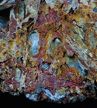 Ottensite over stibnite- Pereta mine - Pereta - Scansano - Grosseto prov. - Tuscany - Italy