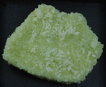 Mascagnite over gypsum - The Geysers - West Mayacmas distr. - Mayacmas Mts - Sonoma Co. - California - USA