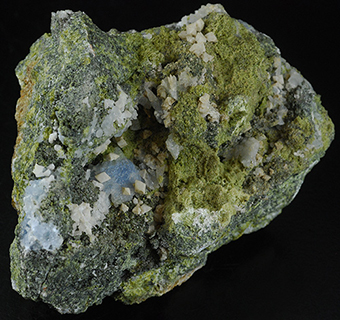 Gismondine and epidote - Vedretta della Miniera - Zebr� valley - Valfurva - Valtellina -  Sondrio prov. - Lombardy - Italy