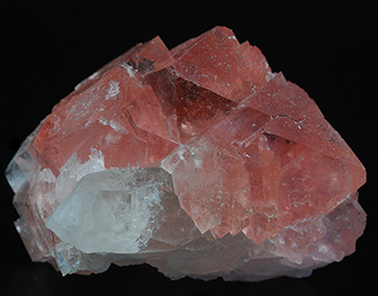 Pink fluorite- Leschaux glacier - Mont Blanc Massif - Chamonix - Haute-Savoie - Rh�ne-Alpes - France