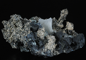 Silver and acanthite - Bouismas Mine - Bouismas - Bou Azer distr. - Tazenakht - Ouarzazate prov. - Souss-Massa-Dra� Region - Morocco