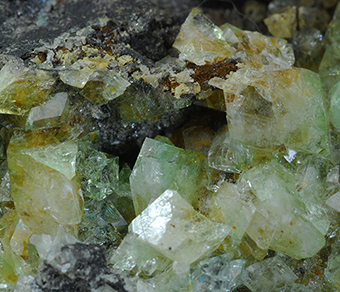 Augelite, lazulite and siderite - Rapid Creek - Dawson Mining distr. - Yukon - Canada