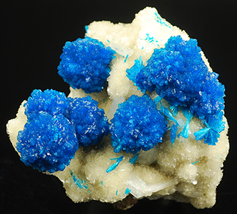 Cavansite, stilbite and heulandite -  Wagholi quarry - Poona distr. - Maharastra state - India