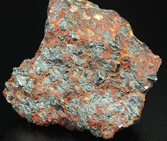 Zincite and franklinite - Franklin mine - Franklin - Franklin Mining Distr. - Sussex Co. - New Jersey - USA